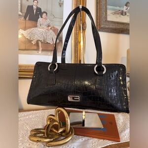Guess Crocodile-Embossed Handbag